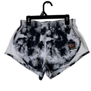 Vintage 90s Surf Style Tie-Dye Running Shorts Mesh Small Florida Beach